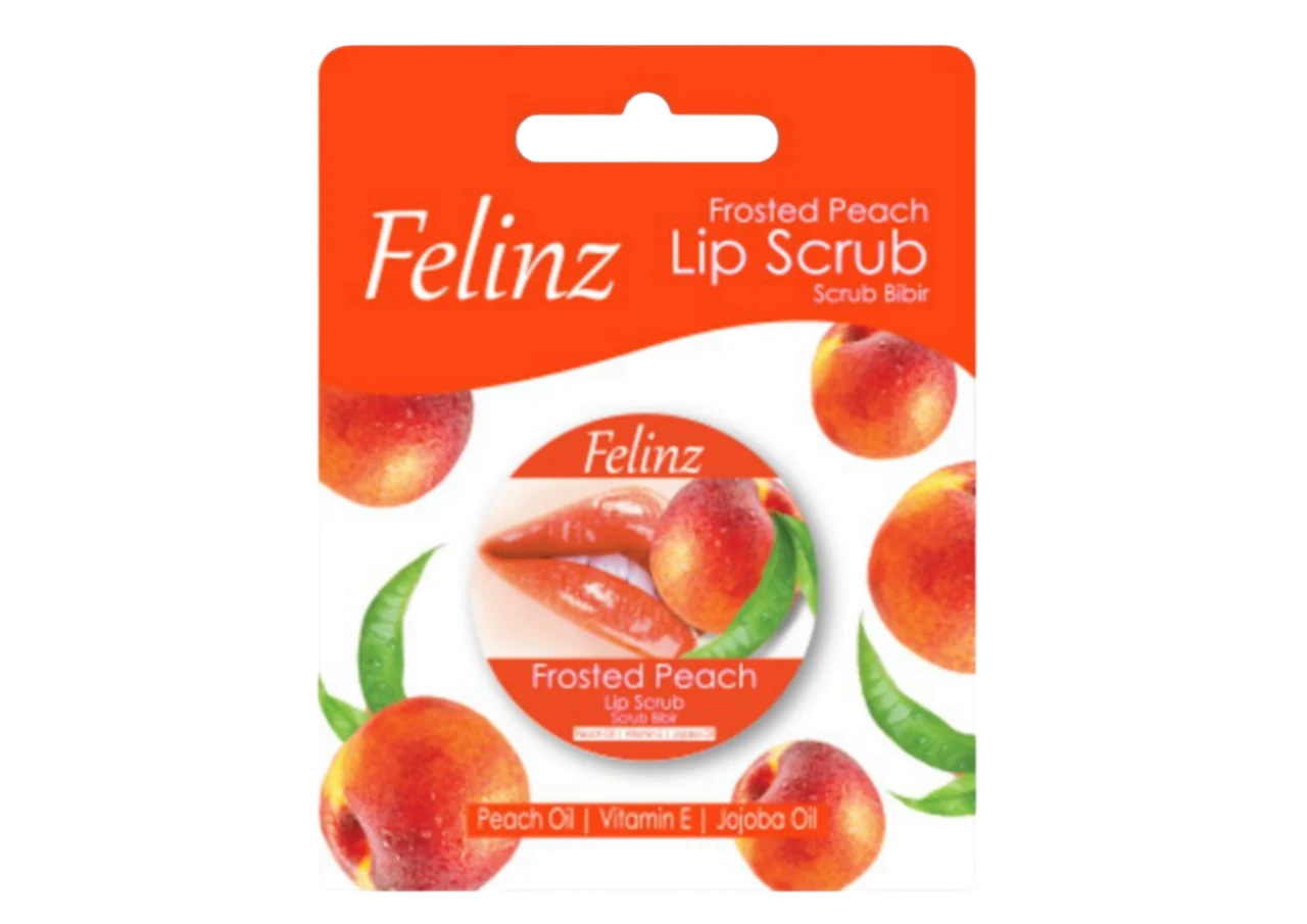 Produk Felinz Lip Scrub varian Frosted Peach