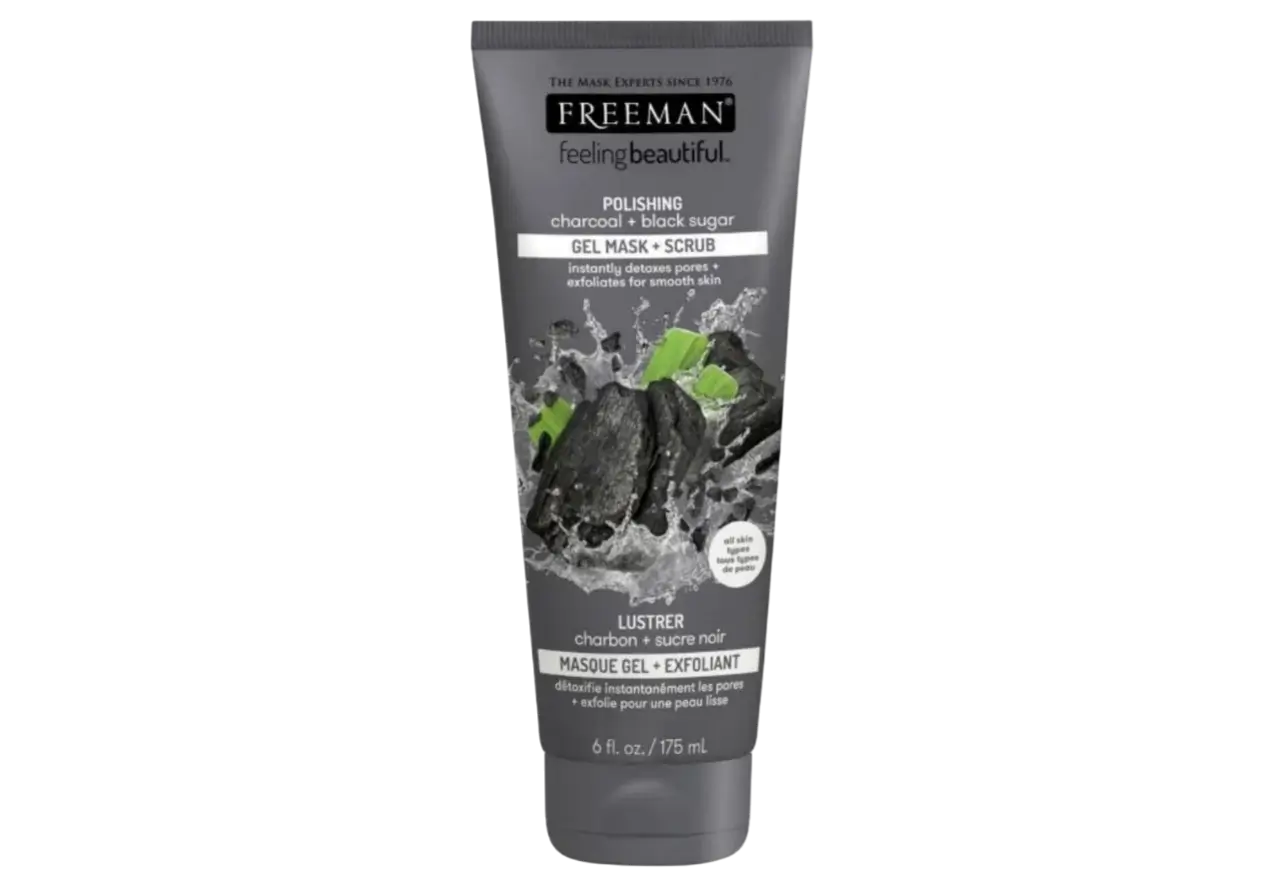 Kemasan Freeman Polishing Charcoal + Black Sugar Gel Mask + Scrub