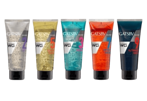 Produk Gatsby Water Gloss Super Hard dalam kemasan tube yang modern