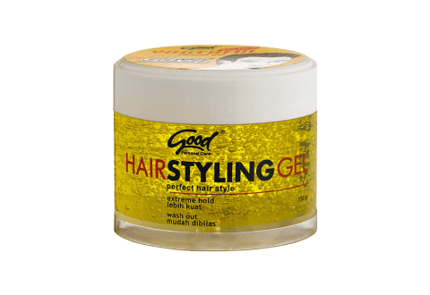 Kemasan jar dari produk Good Personal Care Hair Styling Gel untuk pria