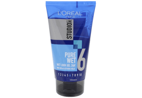 Foto produk L’Oréal Paris Studio Line Pure Wet Look Gel dalam tube biru transparan yang ikonik
