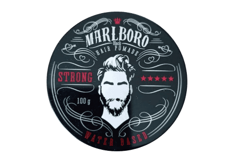 Produk Napoleon Scent Pomade Waterbased Marlboro varian Strong Hold berwarna hitam