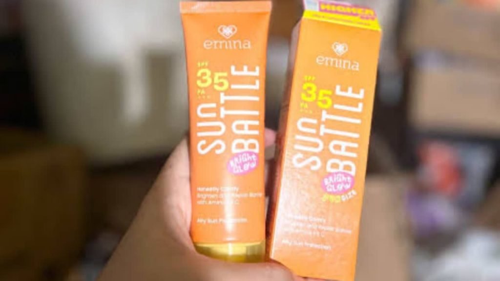 Tampilan Produk Emina Sun Battle SPF 35