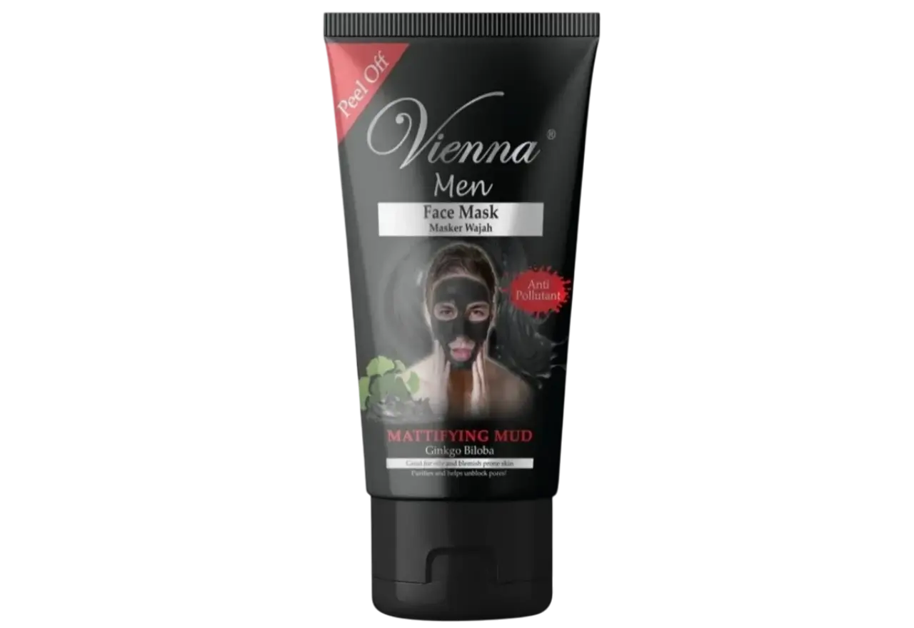 Kemasan Vienna Men Mattifying Mud Face Mask